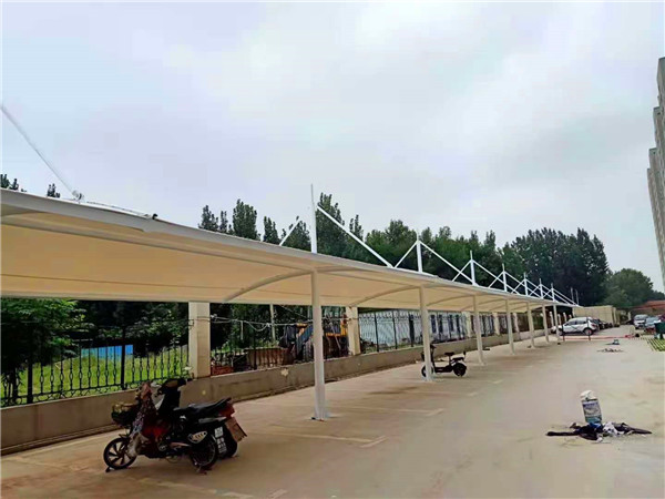 膜結構自行車棚長寬尺寸